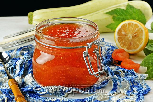 Фото Варенье из кабачков с курагой