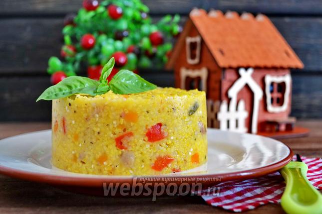 Фото Кукурузная каша с мясом