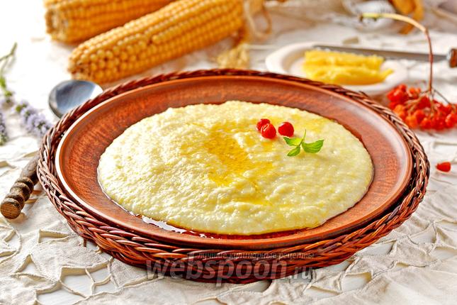 Фото Кукурузная каша на молоке