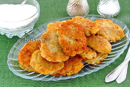 Фото рецепта Картофельные оладьи с фаршем