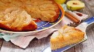 Фото рецепта Пирог с карамельными грушами