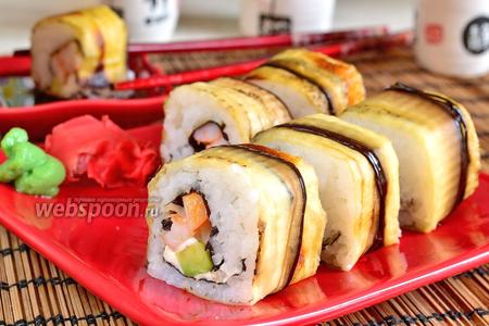 Фото рецепта Роллы Насу Филадельфия