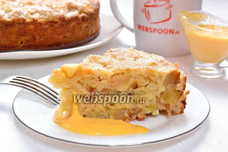 Фото Ирландский яблочный пирог с заварным кремом