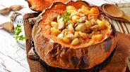 Фото рецепта Тыква фаршированная мясом и картошкой