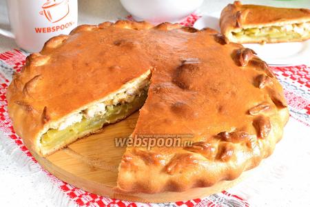 Вариант 2: Быстрый рецепт хрустящего слоёного пирога с картошкой и луком