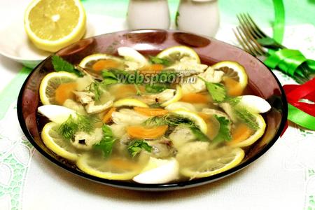 Фото рецепта Заливное из скумбрии