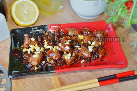 Куриные сердечки в азиатском стиле – кулинарный рецепт