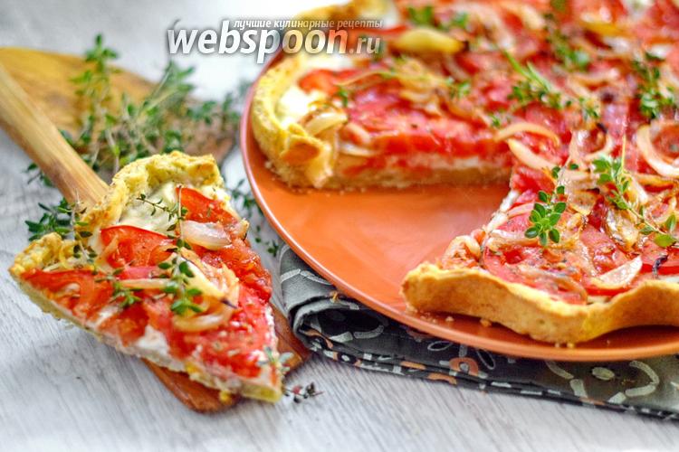 Фото Итальянский тарт с помидорами и сыром