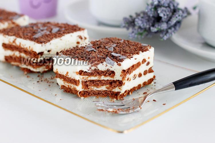 Торт без выпечки из печенья с творогом рецепт с фото пошагово на Webspoon.ru
