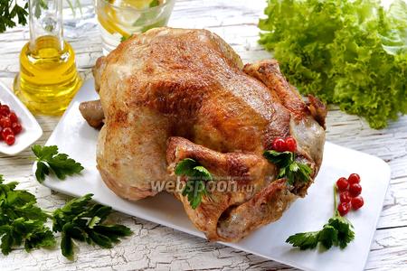 Фото рецепта Целая курица в мультиварке