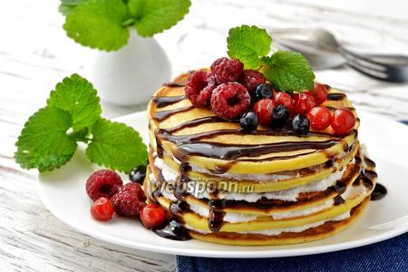 Фото рецепта Торт из панкейков