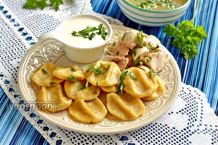 Фото рецепта Кукурузный хинкал