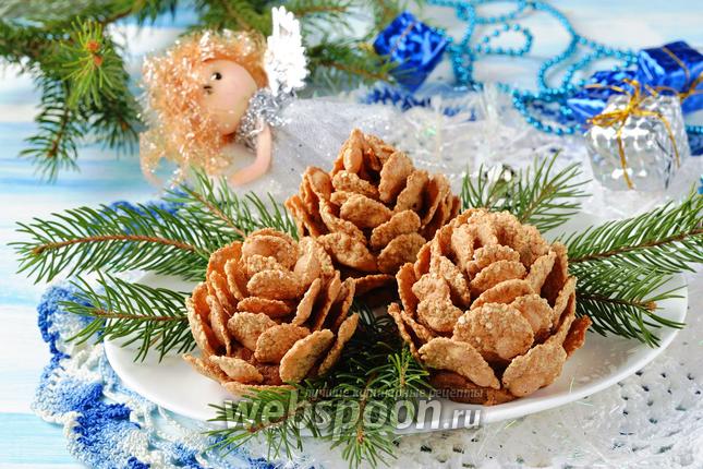 Фото Шишки из хлопьев