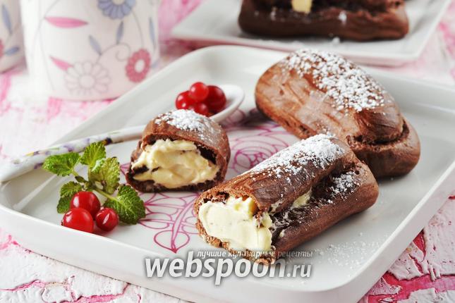 Фото Шоколадные эклеры