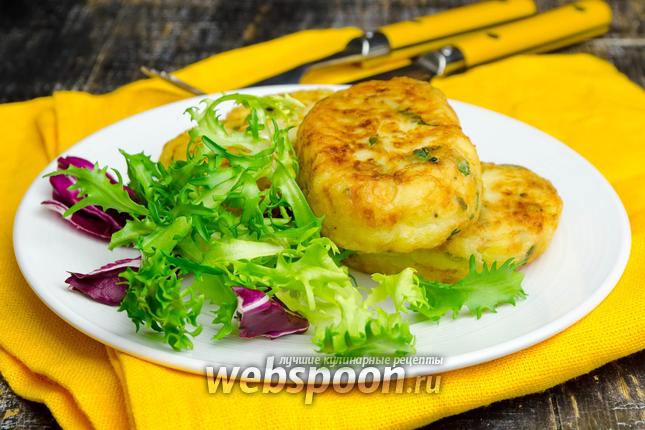 Фото Картофельные оладьи с сыром