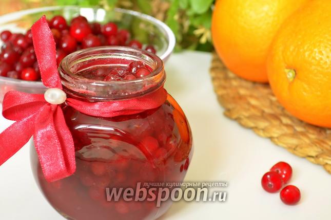 Фото Варенье из брусники с апельсином
