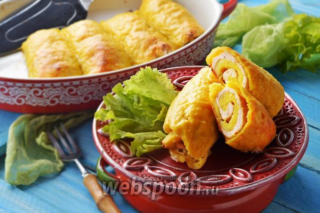Фото Рулетики из картофеля с фаршем