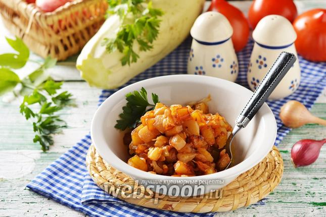 Фото Жареная картошка с кабачками