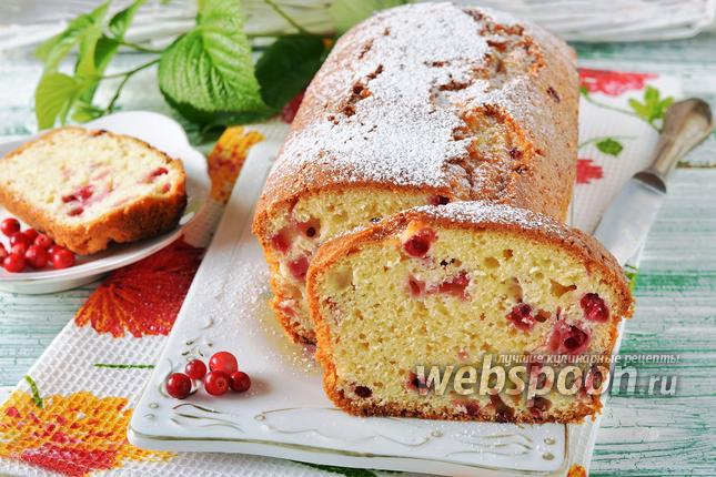 Фото Кекс с брусникой