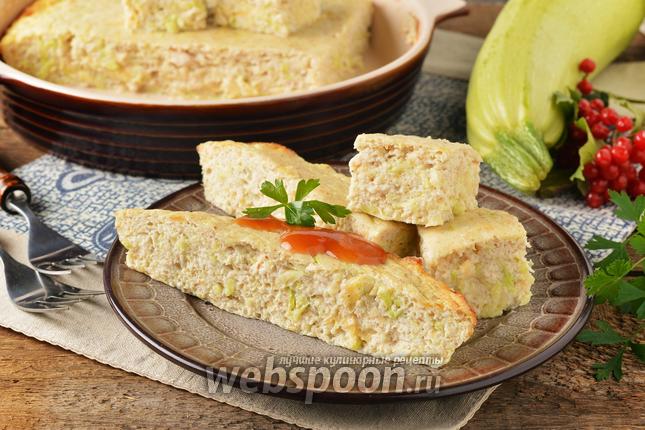 Фото Суфле из кабачков с курицей