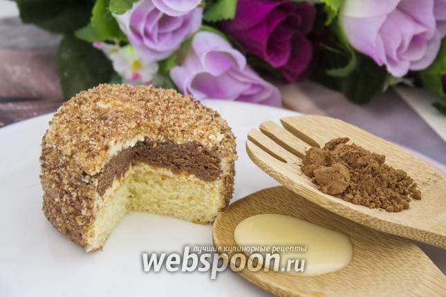 Рецепт Шоколадно-ванильные пирожные «Ёжики»