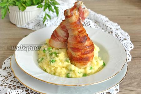 Рецепт куриных голеней с картошкой в духовке - рецепт с фото