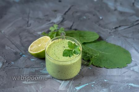 Фото рецепта Постный зелёный соус а-ля майонез