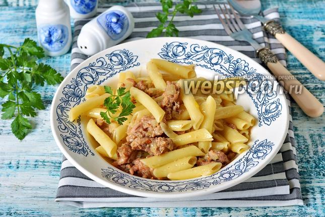 Фото Макароны по-флотски с тушёнкой