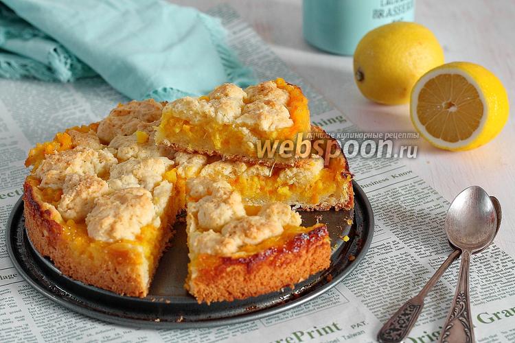 Фото Лимонно-апельсиновый пирог из сметанного теста