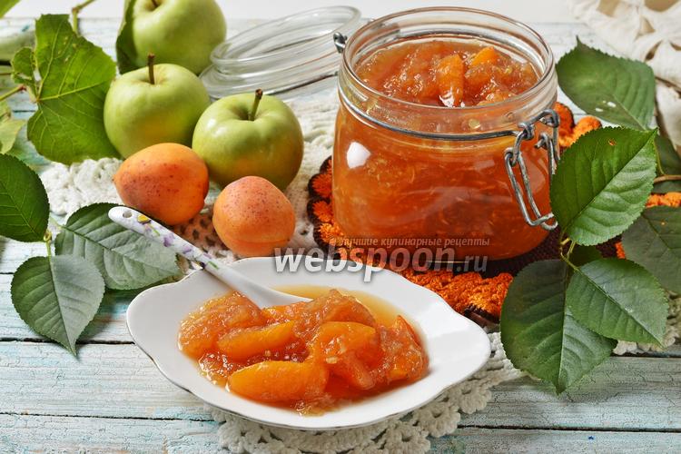 Фото Варенье из абрикосов и яблок