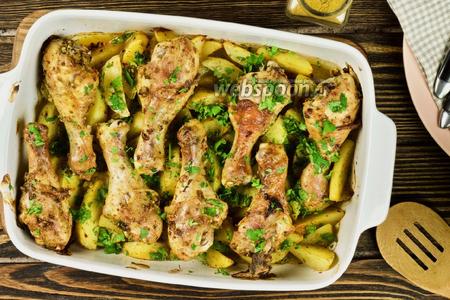 Курица карри с картошкой в духовке видео рецепт