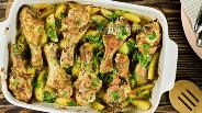 Фото рецепта Курица карри с картошкой в духовке
