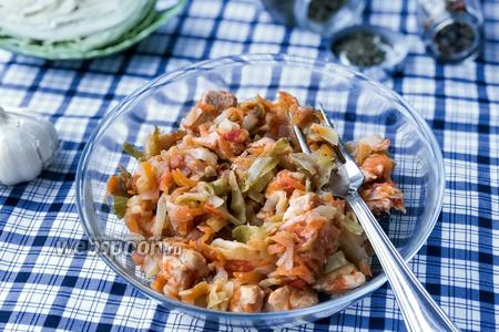 Фото рецепта Бигус с курицей в мультиварке