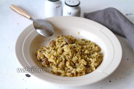 Фото рецепта Маш с рисом и грибами