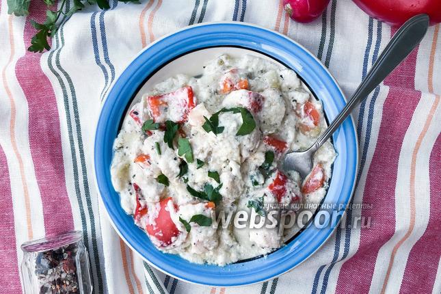 Фото Фрикасе из курицы с овощами