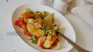 Фото рецепта Овощное рагу с индейкой на сковороде в собственном соку
