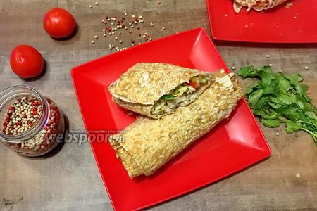 Фото рецепта Шаурма с цыплёнком по-грузински