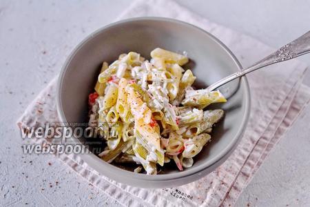 Фото рецепта Паста без глютена с крабовыми палочками