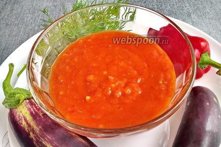 Фото рецепта Подлива из помидоров с чесноком
