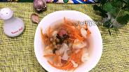 Фото рецепта Суп из цветной капусты с колбасками