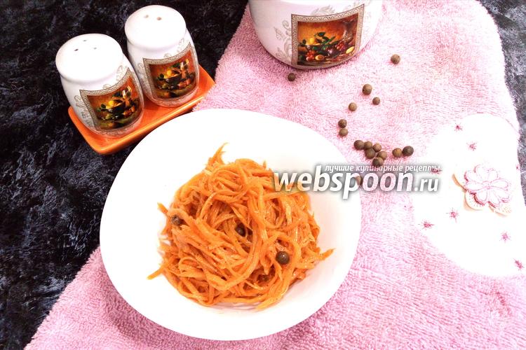 Фото Пряная морковь по-корейски с хмели-сунели и паприкой