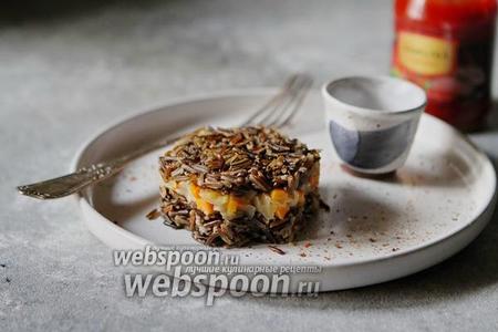 Фото рецепта Дикий рис с овощами