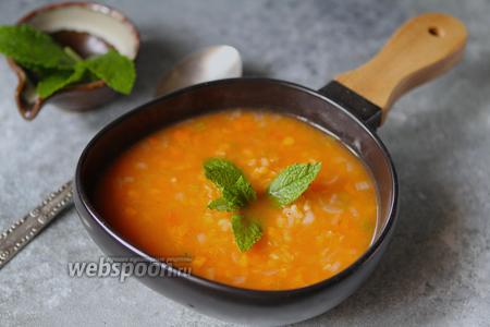 Фото рецепта Турецкий суп с булгуром и чечевицей