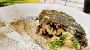 Фото рецепта Курица с грибами в ажуре