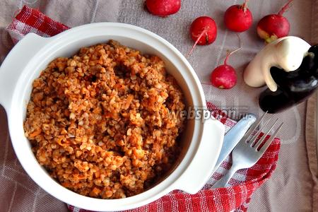 Фото рецепта Гречка по-купечески с фаршем