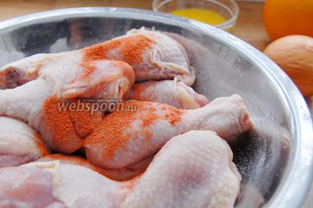 Рецепт куриных бедрышек маринованных в апельсине в духовке и куриного филе по-французски в духовке