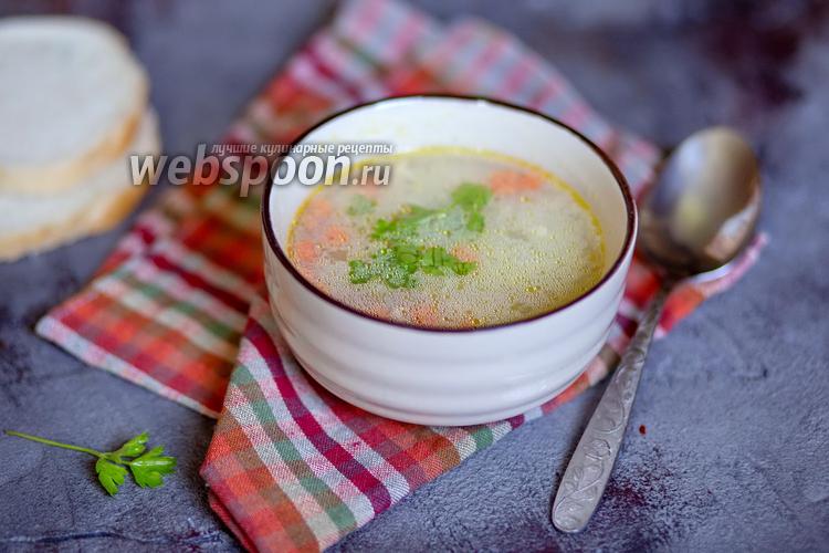 Фото Куриный суп с бурым рисом