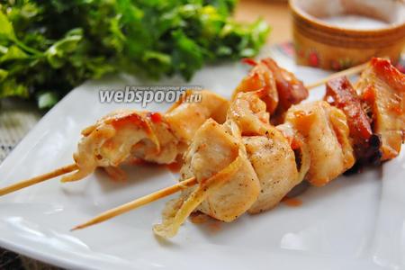 Фото рецепта Шашлык из курицы в банке