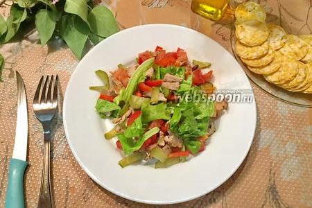 Фото рецепта Салат с шашлыком