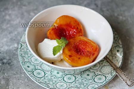 Фото рецепта Карамелизированные персики